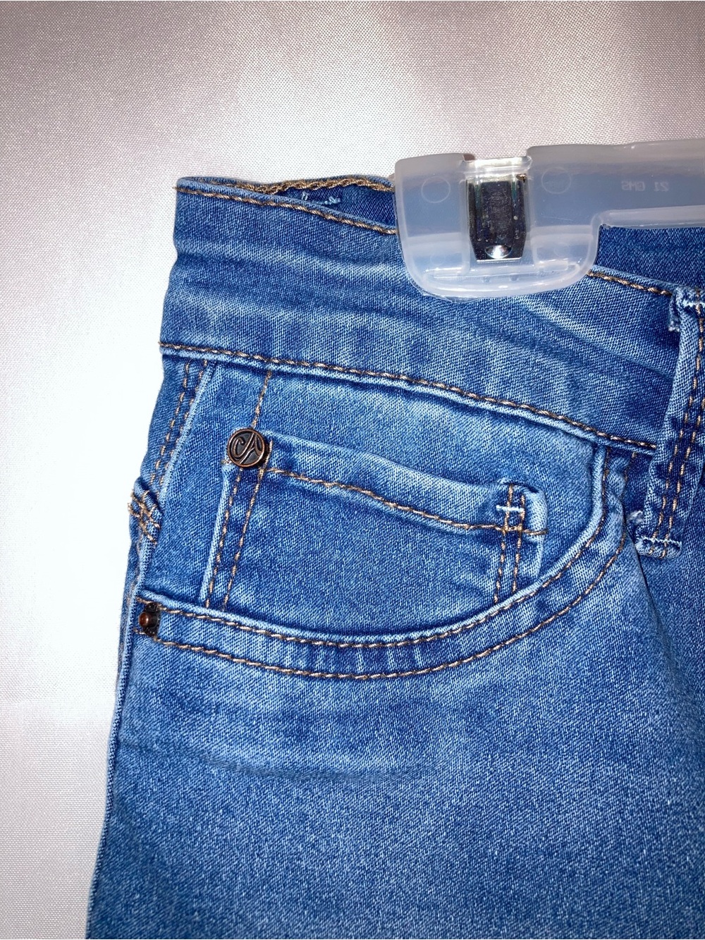 Classic Blue Women's Skinny Jeans - Stretch Denim - Picture 5 of 8